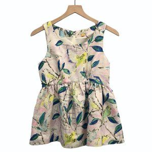 Anthro Leifsdottir Pink Leaf Peplum Top - Size 0